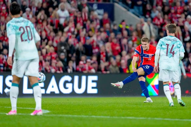 Soccer, Nations League Norway vs. Portugal, Nations League Oslo 20260927 Norway s Martin Odegaard during the international soccer match between Norway and Portugal in the Nations League. Photo: Cornelius Poppe, NTB, Oslo, Norway. EDITORIAL USE ONLY. RESTRICTED USE FOR BETTING COMPANIES  Copyright: xCorneliusxPoppex xNTBx