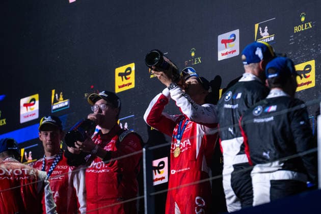 FIA WEC - 6 HOURS OF FUJI 2026 HIRAKAWA Ryo (jpn), Toyota Racing, Toyota TR010 Hybrid 08, Hypercar, portrait podium during the 6 Hours of Fuji 2026, 6th round of the 2026 FIA World Endurance Championship, from September 25 to 27, 2026 on the Fuji Speedway in Oyama, Shizuoka, Japan - OyamaJapan  Copyright: xMariusxHeckerx