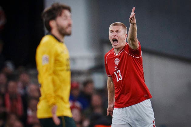 Nations League: Denmark - Wales Denmark s Rasmus Nissen Kristensen during the Nations League match between Denmark and Wales at Parken, Sunday, September 27, 2026. (Photo: Liselotte Sabroe Ritzau Scanpix) , Copenhagen Denmark Copyright: Ritzau Scanpix LiselottexSabroex spdk20260927-212606-L
