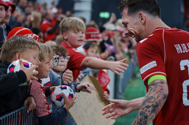 Nations League: Denmark - Wales Denmark s Pierre-Emile Hoejbjerg after the Nations League match between Denmark and Wales at Parken, Sunday, September 27, 2026. (Photo: Liselotte Sabroe Ritzau Scanpix) , Copenhagen Denmark Copyright: Ritzau Scanpix LiselottexSabroex spdk20260927-213755-L