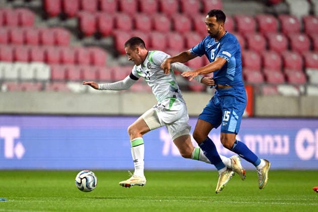 IPA89044755 - Jack Moylan (Ireland) during the Nations League, Matchday 2 between Israel and Ireland on September 27, 2026, at the Puskas Arena in Budapest, Hungary  Copyright: xVincenzoxOrlando IPAxSportx xx IPA89044755