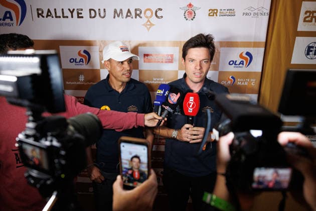 W2RC - RALLYE DU MAROC 2026 832 OUBASSIDI Ali (mar), DELMAS-MARSALET Lucas (fra), TOYOTA HZJ 78, COMPAGNIE SAHARIENNE, H2.A, portrait, during the General Briefing of the Rallye du Maroc 2026, 4th round of the 2026 WR2C Championship from September 27, 2026 in Agadir, Morocco - AgadirMorocco  Copyright: xFREDERICxLExFLOCxHx