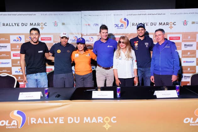 W2RC - RALLYE DU MAROC 2026 COMA Marc, Rallye du Maroc Director, portrait, MOUKTADIRI Souad (mar), BRP Can-Am Maverick X3 XRS Turbo RR, MS Racing, SSV T4, portrait, ELHAJ Ali (mar), , Kove 450 Rally, FIM W2RC, Rally 2, portrait, OUALAD ALI Mohamed (mar), , KTM EXC 450, FIM W2RC, Rally 2, portrait, HAJJI Amnay (mar), Ytri Racing Team, Husqvarna 450 Rally Factory, FIM W2RC, Rally 3 J, portrait, ETTAIEK Brahim (mar), BRP Can-Am Maverick X3 XRS Turbo RR, Be Racing, Open SSV, portrait, OUBASSIDI Ali (mar), COMPAGNIE SAHARIENNE, TOYOTA HZJ 78, H2.A, portrait during the General Briefing of the Rallye du Maroc 2026, 4th round of the 2026 WR2C Championship from September 27, 2026 in Agadir, Morocco - AgadirMorocco Copyright: xFREDERICxLExFLOCxHx