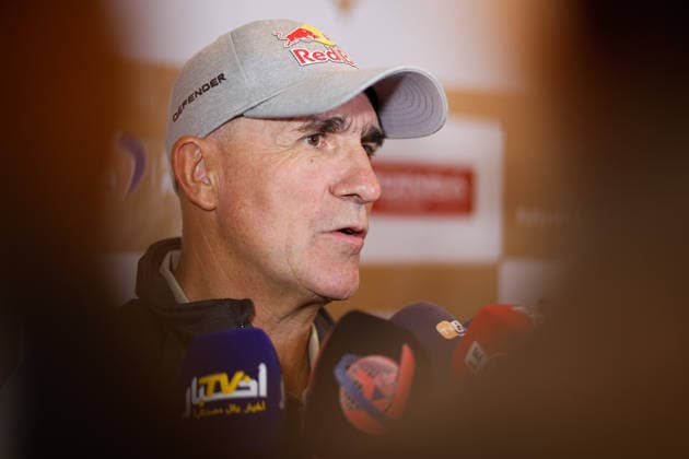 W2RC - RALLYE DU MAROC 2026 PETERHANSEL StÃ phane (fra), Defender Dakar D7X-R, Defender Rally, FIA W2RC, STK STK, portrait, during the General Briefing of the Rallye du Maroc 2026, 4th round of the 2026 WR2C Championship from September 27, 2026 in Agadir, Morocco - AgadirMorocco  Copyright: xFREDERICxLExFLOCxHx