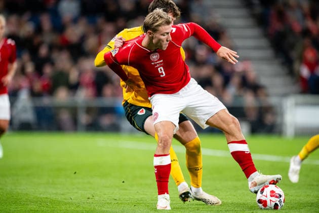 Denmark v Wales, UEFA Nations League, Copenhagen, Denmark Copenhagen, Denmark. 27th, September 2026. Rasmus Hojlund (9) of Denmark seen during the UEFA Nations League match between Denmark and Wales at Parken in Copenhagen. Denmark, Copenhagen, Parken  Copyright: xGonzalesxPhoto TobiasxJorgensenx