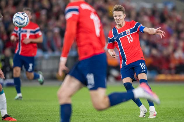 260927 Martin odegaard of Norway during the Nations League football match between Norway and Portugal on September 27, 2026 in Oslo. Photo: Marius Simensen BILDBYRAN COP 238 VG1010 bbeng fotboll football soccer fotball nations league landskamp norge norway portugal Copyright: MARIUSxSIMENSEN BB260927ZU043