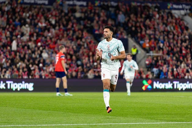 OSLO, NORWAY - SEPTEMBER 27: Goncalo Ramos of Portugal celebrates after scoring during the UEFA Nations League match between Norway and Portugal at Ullevaal Stadion on September 27, 2026 in Oslo, Norway. (Photo by Ane Frosaker Sports Press Photo) Copyright: xAnexFrosakerx xSPPx Sportspressphoto_SPR241565