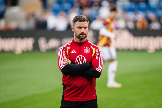 U21, U 21 EM-Qualifikation: Deutschland - Georgien, 06.10.2026 Shkodran Mustafi; Fußball, EM-Qualifikation U 21, 10. Spieltag: Deutschland vs. Georgien am 06.10.2026, Bielefeld DFB REGULATIONS PROHIBIT ANY USE OF PHOTOGRAPHS AS IMAGE SEQUENCES AND OR QUASI-VIDEO. Copyright: xBEAUTIFULxSPORTS Tonhäuserx