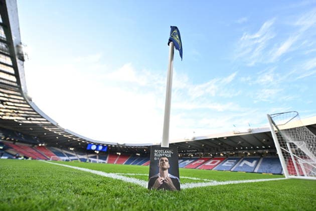 Scotland v Slovenia UEFA Nations League General view of the mtachday programme pre-match during the UEFA Nations League match at Barclays Hampden, Glasgow 06 10 2026 UK Newspapers OUT Copyright: xJamiexJohnstonx FIL-24032-0011