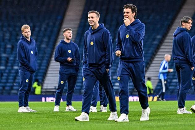 Scotland v Slovenia UEFA Nations League Lewis Ferguson of Scotland arrives during the UEFA Nations League match at Barclays Hampden, Glasgow 06 10 2026 UK Newspapers OUT Copyright: xJamiexJohnstonx FIL-24032-0017