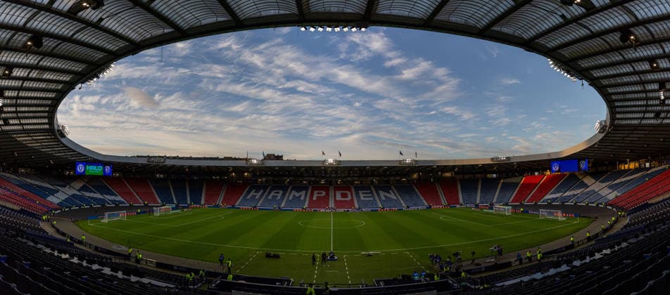 RECORD DATE NOT STATED 6th October 2026; Hampden Park, Glasgow, Scotland; UEFA Nations League Football, Scotland versus Slovenia; General wide angle view of the stadium VagelisxGeorgariou