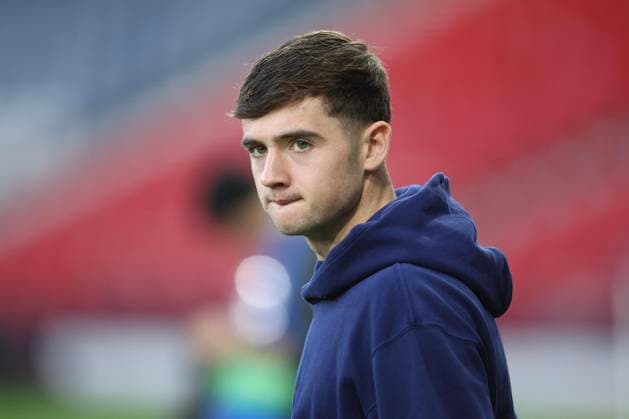 RECORD DATE NOT STATED 6th October 2026; Hampden Park, Glasgow, Scotland; UEFA Nations League Football, Scotland versus Slovenia; Findlay Curtis of Scotland inspects the pitch before the match DavidxYoung