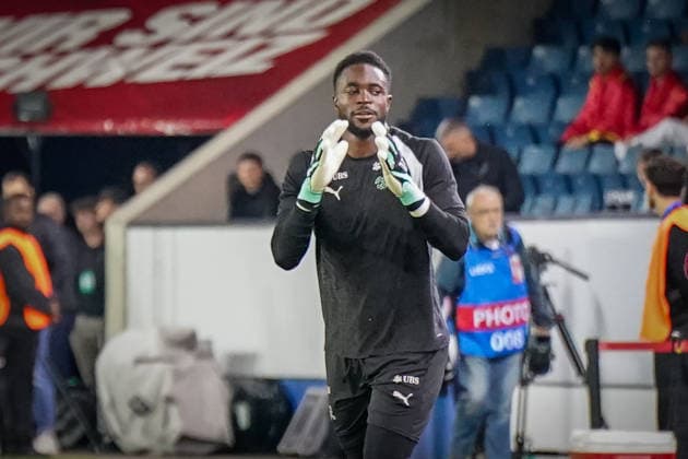 Fussball UEFA Nations League 2026 - 2027, 4. Spieltag - Schweiz vs Nordmazedonien - Thermoplan Arena (Luzern): Yvon Mvogo (Schweiz, 12) Copyright: xJOERANxSTEINSIEKx