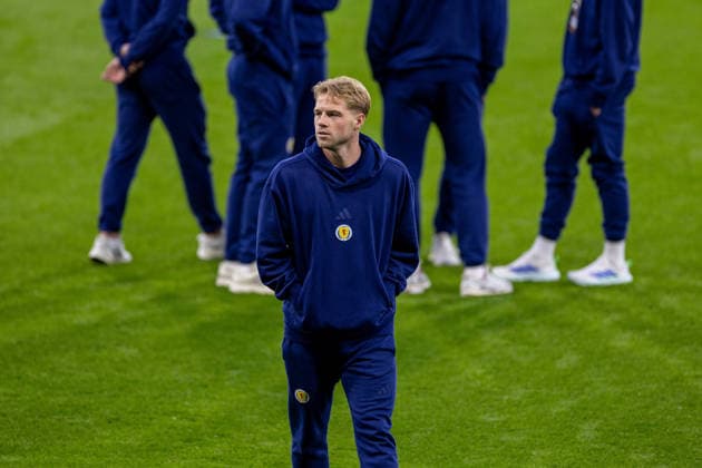 RECORD DATE NOT STATED 6th October 2026; Hampden Park, Glasgow, Scotland; UEFA Nations League Football, Scotland versus Slovenia; Stephen Welsh of Scotland VagelisxGeorgariou