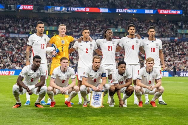 06.10.2026, xdaymx, Fussball Nations League, England - Tschechien. Englische Mannschaft vor dem Spiel gegen Tschechien. London