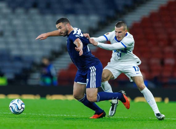 06.10.2026 Scotland v Slovenia, UEFA Nations League, League B Group 1 : John McGinn and David Zec  Copyright: xKennyxRamsay.Scotlandx NINTCHDBPICT001113834168