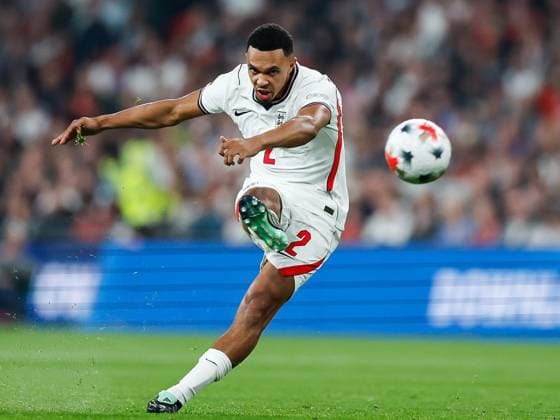 Trent Alexander-Arnold of England takes a free-kick and registers a shot on goal England v Czechia, UEFA Nations League, Football, Wembley Stadium, London, UK - 06 Oct 2026London Wembley Stadium United Kingdom  Copyright: xMattxImpey Shutterstockx 17188908by