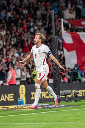 06.10.2026, xdaymx, Fussball Nations League, England - Tschechien. Harry Kane (England) Torjubel zum 2:0 für England. London