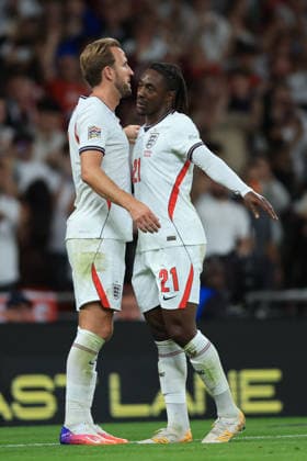 England v Czechia - UEFA Nations League 2026 27 Group A3 MD4 Harry Kane and Eberechi Eze of England celebrate 2nd goal during the UEFA Nations League 2026 27 group phase match between England and Czechia at Wembley Stadium on October 6, 2026 in London, England. London Wembley Stadium England United Kingdom Copyright: xAllstarxPicturexLibraryxLtdx