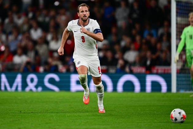 England v Czechia, UEFA Nations League England forward Harry Kane (9) chases a loose ball during the UEFA Nations League match between England and Czechia at Wembley Stadium, London, UK on 6 October 2026. London Wembley Stadium Greater London UK Editorial use only , Copyright: xDennisxGoodwinx PSI-24957-0050
