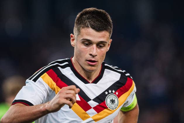 U21, U 21 EM-Qualifikation: Deutschland - Georgien, 06.10.2026 NicolÃ² Tresoldi (Deutschland, 9) Freisteller; Fußball, EM-Qualifikation U 21, 10. Spieltag: Deutschland vs. Georgien am 06.10.2026, Bielefeld DFB REGULATIONS PROHIBIT ANY USE OF PHOTOGRAPHS AS IMAGE SEQUENCES AND OR QUASI-VIDEO. Copyright: xBEAUTIFULxSPORTS Tonhäuserx