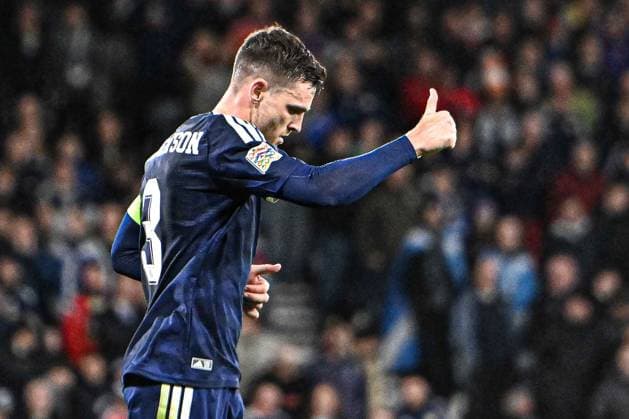 Scotland v Slovenia UEFA Nations League Andrew Robertson of Scotland during the UEFA Nations League match at Barclays Hampden, Glasgow 06 10 2026 UK Newspapers OUT Copyright: xJamiexJohnstonx FIL-24032-0139