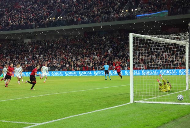Albania vs San Marino UEFA Nations League 2026-2027 Group C1 Kristjan Asllani of Albania score by penalty the 2-1 for his team during the UEFA Nations League 2026-2027 group phase match between Albania and San Marino in Tirana, Albania on October 6, 2026. Tirana Albania  Copyright: xArmandoxBabanix
