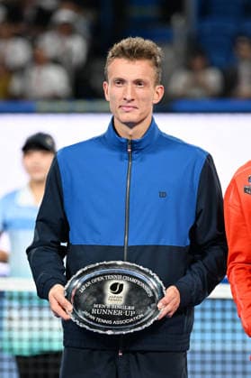 Jiri LEHECKA (CZE), OCTOBER 6, 2026 - Tennis : Kinoshita Group Japan Open Tennis Championships 2026 Men s Singles award ceremony at Ariake Coliseum, Tokyo, Japan. Noxthirdxpartyxsales  aflo_353764480 KenjiroxMatsuox