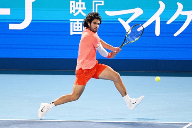 Carlos ALCARAZ (ESP) OCTOBER 6, 2026 - Tennis : Kinoshita Group Japan Open Tennis Championships 2026 Men s Singles Final at Ariake Coliseum, Tokyo, Japan. Noxthirdxpartyxsales  aflo_353766503 KenjiroxMatsuox