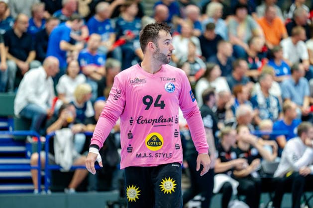 Solingen, 06.10.2026, Handball, Herren, EHF, European League, Gruppenphase, 2. Spieltag, 2026 2027, Bergischer HC - IK Sävehof Kristian van der Merwe (Bergischer HC, 94) während des Spiels Solingen Klingenhalle NRW Germany