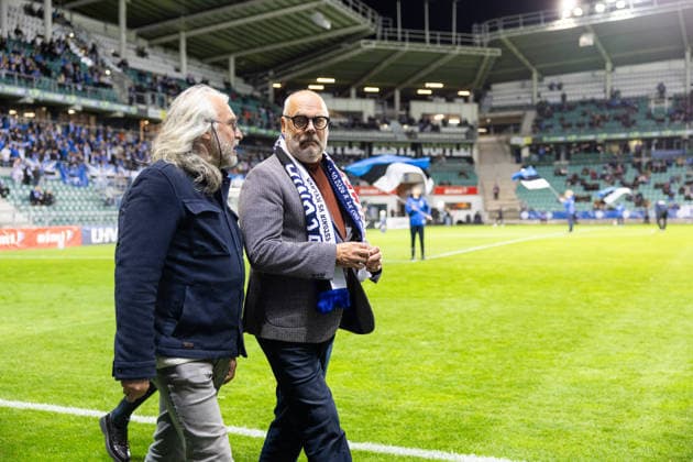 06.10.2026, Tallinn. Football Nations League. Estonia VS Iceland 0:0. Estonian President Alar Karis, Estonian FA (EJK) President Aivar Pohlak. Photo Tairo Lutter, Postimees Tallinn Harjumaa Estonia 1TL06OCT26A11  Copyright: xTairoxLutterx Alar Karis, Aivar Pohlak