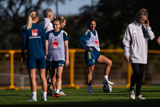 261007 Rosa Kafaji of the Swedish women s national football team during a training session on October 7, 2026 in Stockholm. Photo: Emma Wallskog BILDBYRAN kod EW EW0716 fotboll football soccer fotball vm-kval kval fifa womens world cup qualifier qualifier träning practice training sverige sweden dam bbeng Copyright: EMMAxWALLSKOG BB261007EW049
