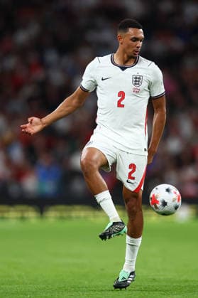 London, England, 6th October 2026. Trent Alexander-Arnold of England during the England vs Czech Republic UEFA Nations League match at Wembley Stadium, London. Picture credit should read: Paul Terry Sportimage EDITORIAL USE ONLY. No use with unauthorised audio, video, data, fixture lists, club league logos or live services. Online in-match use limited to 120 images, no video emulation. No use in betting, games or single club league player publications. SPI_071_PT_England__Czechia SPI-5055-0071