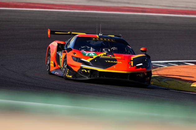 AUTO - ELMS - 4 HOURS OF PORTIMAO 2026 74 GILBERT Andrew (uae), RUEDA Fran (esp), LEROUX Romain (fra), Kessel Racing, Ferrari 296 LMGT3 Evo, LMGT3, action during the 4 Hours of Portimao 2026, 6th round of the 2026 European Le Mans Series on the Autodromo Internacional do Algarve from October 8 to 10, 2026 in Portimao, Portugal -  Copyright: xJoaoxFilipex