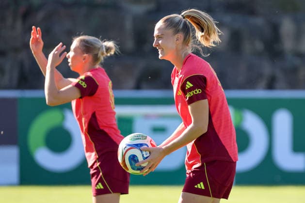 Eppelheim, Deutschland: 07.10.2026 - Deutsche Fußballnationalmannschaft der Frauen - Training - Testspiel Deutschland vs. Australien Im Bild: Janina Minge (Deutschland) Copyright: HMBxMedia MadeleinexFantini