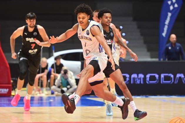 Men s basketball Champions League, group G, 1st round, match Slavia Praha NBK and Alba Berlin in Pardubice, Czech Republic, October 7, 2026. Jack Kayil of Alba Berlin. (CTKxPhoto JosefxVostarek) CTKPhotoP2026100707182  CTKPhotoP2026100707182