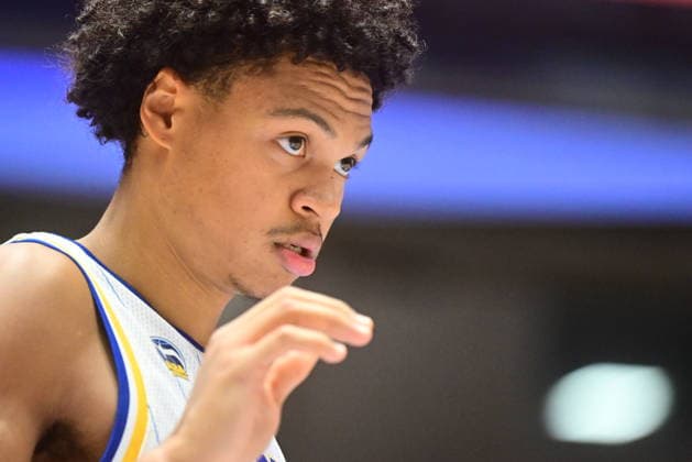 Men s basketball Champions League, group G, 1st round, match Slavia Praha NBK and Alba Berlin in Pardubice, Czech Republic, October 7, 2026. Jack Kayil of Alba Berlin. (CTKxPhoto JosefxVostarek) CTKPhotoP2026100707505  CTKPhotoP2026100707505