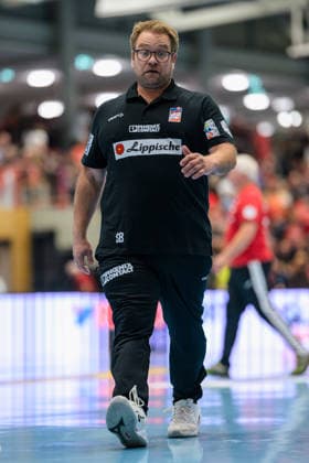 Steffen Birkner (HSG Blomberg-Lippe, Trainer) GER, Thueringer HC gegen HSG Blomberg-Lippe, Handball, Alsco Handball Bundesliga Frauen, Saison 2026 2027, 5. Spieltag, Sonntag, 19.30 Uhr, 07.10.2026 GER, Thueringer HC gegen HSG Blomberg-Lippe, Handball, Alsco Handball Bundesliga Frauen, Saison 2026 2027, 5. Spieltag, Sonntag, 19.30 Uhr, 07.10.2026 Bad Langensalza Copyright: xMartinxHerbstx