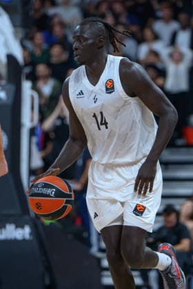 EuroLeague 2026, Paris Basketball vs LDLC ASVEL Villeurbanne, Basketball BOTH GACH of ASVEL during the EuroLeague 2026 match between Paris Basketball and LDLC ASVEL Villeurbanne at Adidas Arena on October 07, 2026 in Paris, France. Paris Adidas Arena France