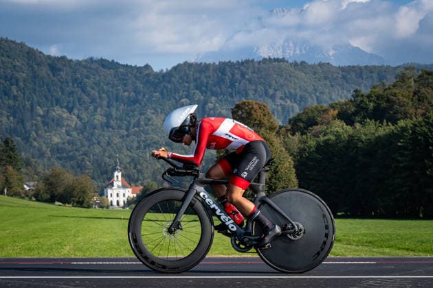 TRATTNER Carolina: UEC Road cycling, Rad, Radsport, Strasse European Championships - Ljubljana 2026 TRATTNER Carolina ( AUT ) Austria Querformat - quer - horizontal - Landscape - Event Veranstaltung: UEC Road Cycling European Championships 2026 Ljubljana - Category Kategorie: Cycling - Road Cycling European Championships - Individual Time Trail Junior Women U19 - Location Ort: Europe Slovenia - Sencur - Å enÄur - Discipline: Individual Time Trail ( ITT ) - Distance: 22 km - Date Datum: 07.10.2026 Wednesday Day 5 -