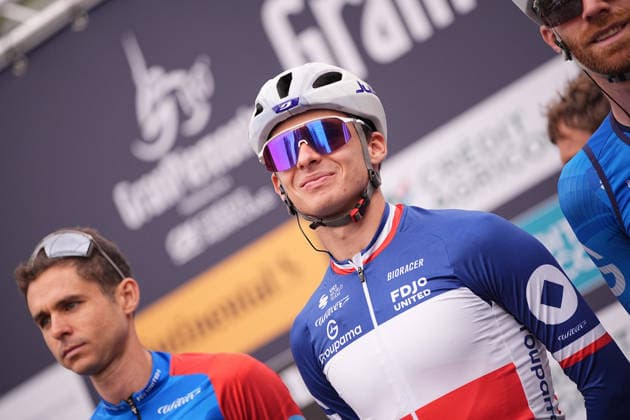 France s Romain GrÃ goire of Groupama-FDJ United during the 110th edition of the Gran Piemonte 2026 a 185 km one day race from Asti to Bra on October 08, 2026, Italy.  Copyright: xMarcoxAlpozzi LaPressex
