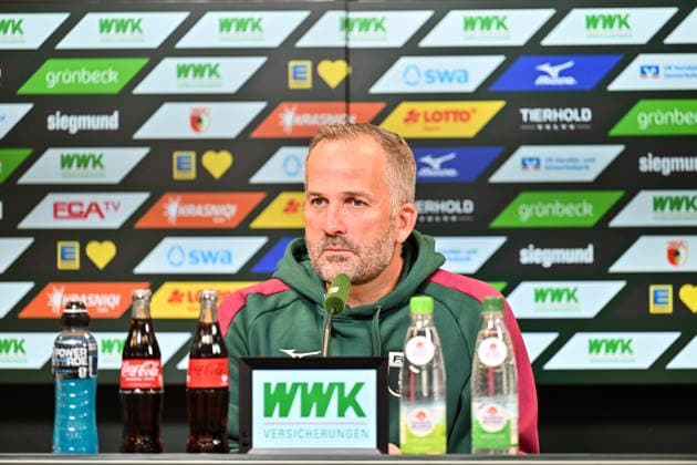 Pressekonferenz FC Augsburg, 08.10.2026 Copyright: xBEAUTIFULxSPORTS Goldbergx