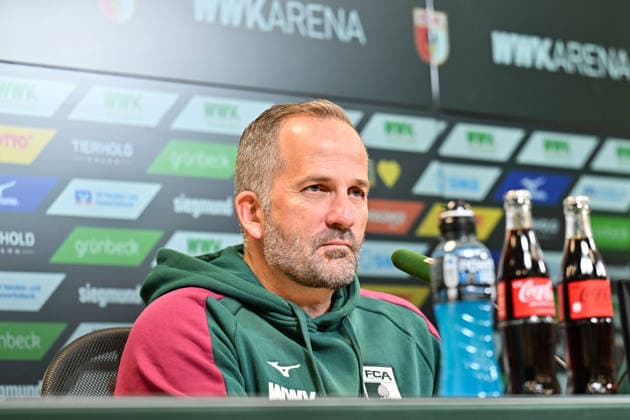 Pressekonferenz FC Augsburg, 08.10.2026 Copyright: xBEAUTIFULxSPORTS Goldbergx