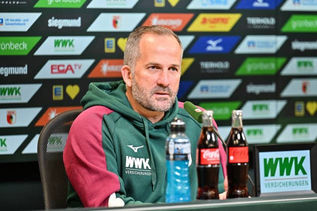 Pressekonferenz FC Augsburg, 08.10.2026 AUGSBURG, GERMANY; 08. OCTOBER: im Bild Manuel BAUM Coach FC Augsburg bei der Pressekonferenz vor der Bundesliga Partie gegen den FC Bayern Copyright: xBEAUTIFULxSPORTS Goldbergx