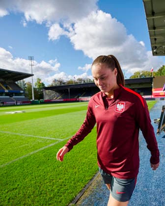 08.10.2026 LEUVEN , PILKA NOZNA KOBIET ( WOMEN S FOOTBALL) TRENING OFICJALNY PRZED POLFINALEM BARAZY MISTRZOSTW SWIATA 2027 TRENING NZ. EWA PAJOR FOTO RADOSLAW JOZWIAK CYFRASPORT NEWSPIX.PL --- Newspix.pl  RA2_5971