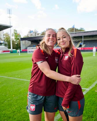 08.10.2026 LEUVEN , PILKA NOZNA KOBIET ( WOMEN S FOOTBALL) TRENING OFICJALNY PRZED POLFINALEM BARAZY MISTRZOSTW SWIATA 2027 TRENING NZ. ADRIANA ACHCINSKA, WERONIKA ZAWISTOWSKA FOTO RADOSLAW JOZWIAK CYFRASPORT NEWSPIX.PL --- Newspix.pl  RA2_5980