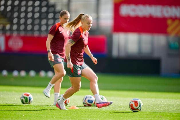 08.10.2026 LEUVEN , PILKA NOZNA KOBIET ( WOMEN S FOOTBALL) TRENING OFICJALNY PRZED POLFINALEM BARAZY MISTRZOSTW SWIATA 2027 TRENING NZ. PAULINA DUDEK FOTO RADOSLAW JOZWIAK CYFRASPORT NEWSPIX.PL --- Newspix.pl  RA2_6144