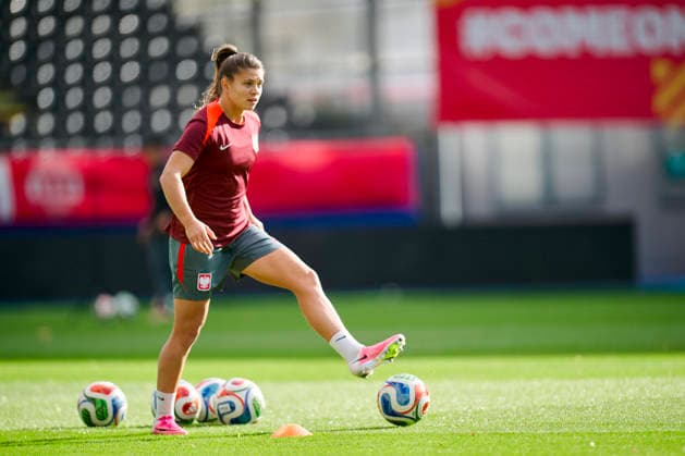 08.10.2026 LEUVEN , PILKA NOZNA KOBIET ( WOMEN S FOOTBALL) TRENING OFICJALNY PRZED POLFINALEM BARAZY MISTRZOSTW SWIATA 2027 TRENING NZ. MATYNA WIANKOWSKA FOTO RADOSLAW JOZWIAK CYFRASPORT NEWSPIX.PL --- Newspix.pl  RA2_6199