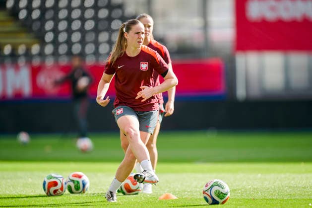 08.10.2026 LEUVEN , PILKA NOZNA KOBIET ( WOMEN S FOOTBALL) TRENING OFICJALNY PRZED POLFINALEM BARAZY MISTRZOSTW SWIATA 2027 TRENING NZ. ADRIANA ACHCINSKA FOTO RADOSLAW JOZWIAK CYFRASPORT NEWSPIX.PL --- Newspix.pl  RA2_6221