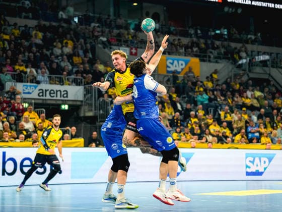 08.10.2026, xwppx, Handball Opel HBL, Rhein-Neckar Loewen - ThSV Eisenach v.l. Edwin Aspenbäck (Rhein-Neckar Löwen)